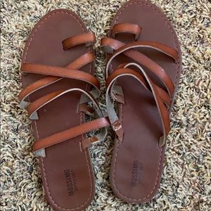 Brown strappy sandals